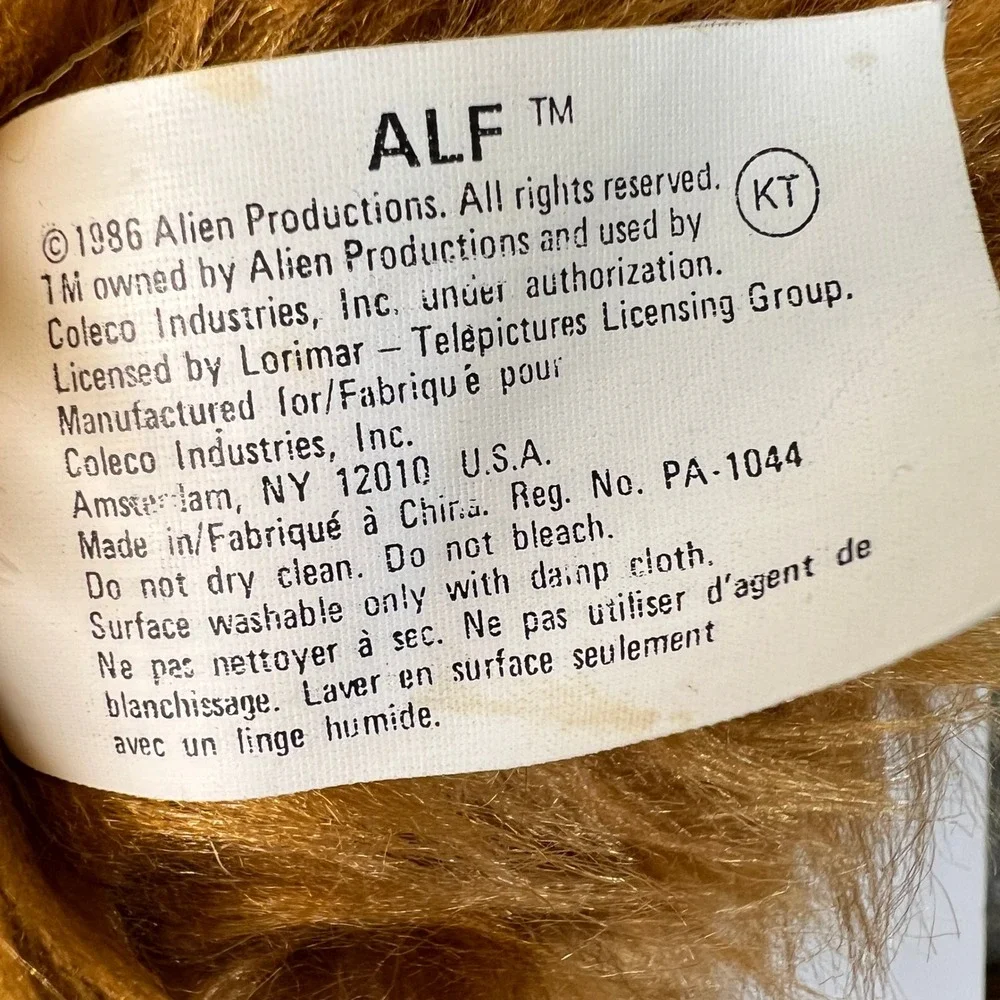 Vintage ALF Plush Doll 18